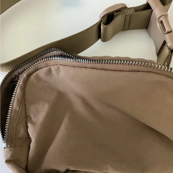 Unisex Light Brown Belt/Cross body Minimalist Sling Bag - Picture 5 of 10